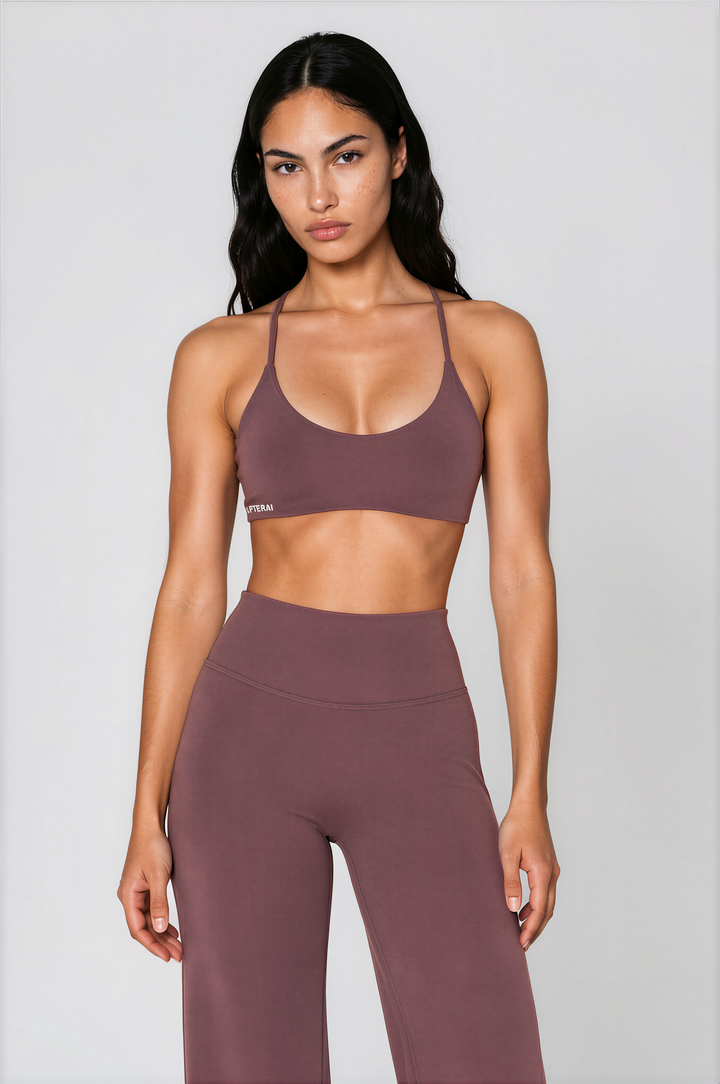 Gia Criss Cross Bra (Mauve)