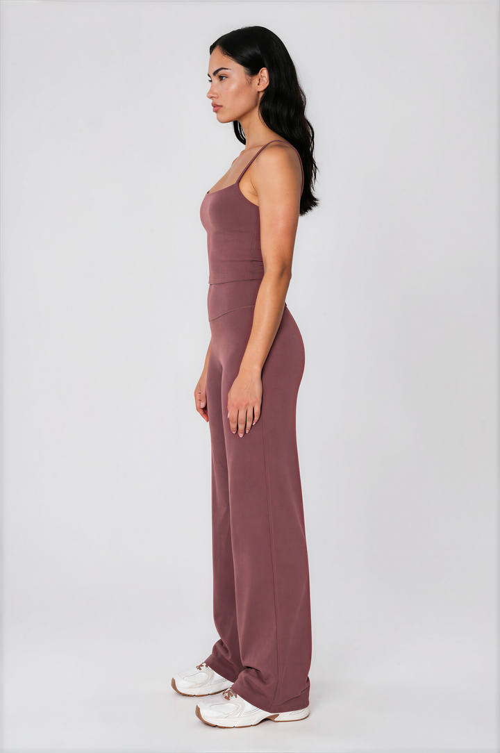Gia Straight Leg Pants (Mauve)